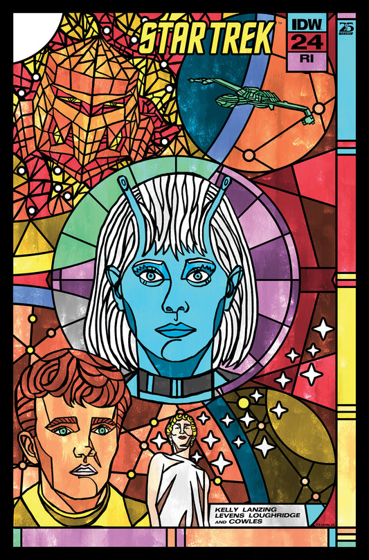 1:10 Star Trek #24 Variant RI (10) (Lendl Connecting Stained Glass Variant) Releases: 9/18/24