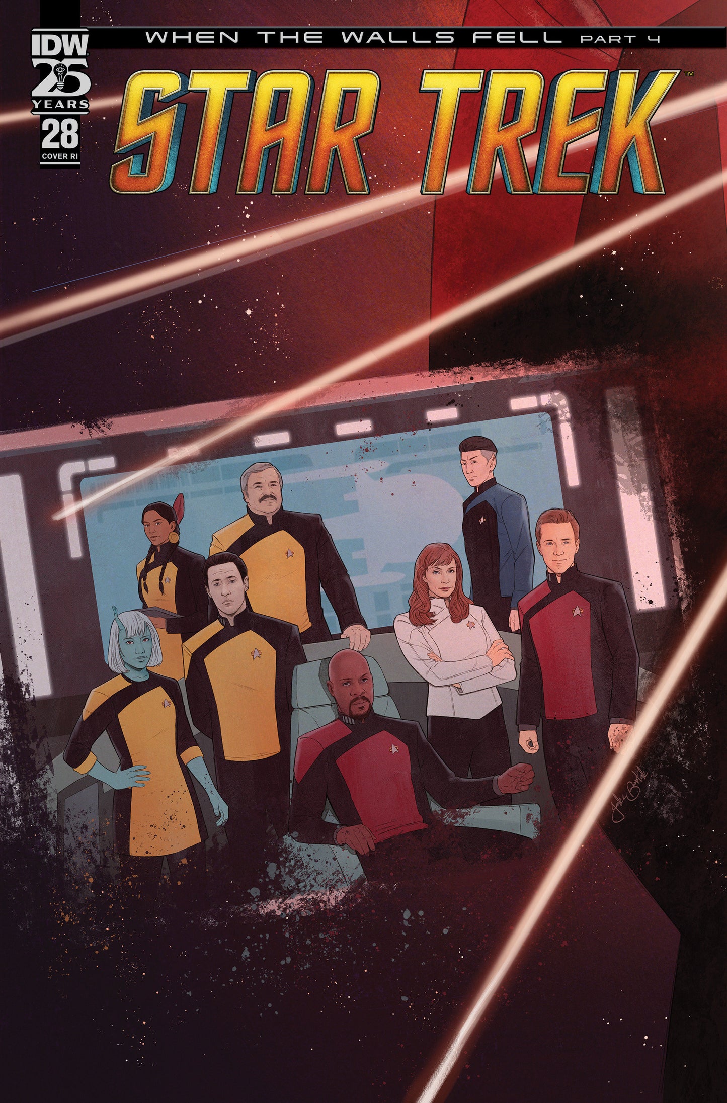 1:10 Star Trek #28 Variant RI (10) (Bartok)  - Release Date:  1/22/25