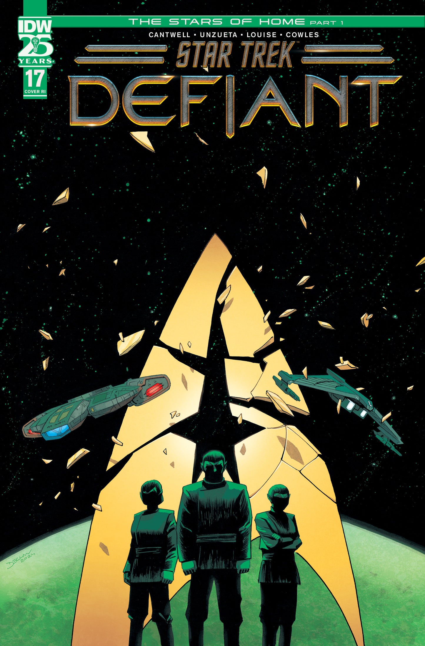 1:10 Star Trek: Defiant #17 Variant RI (10) (Shalvey) - Release Date:  7/24/24