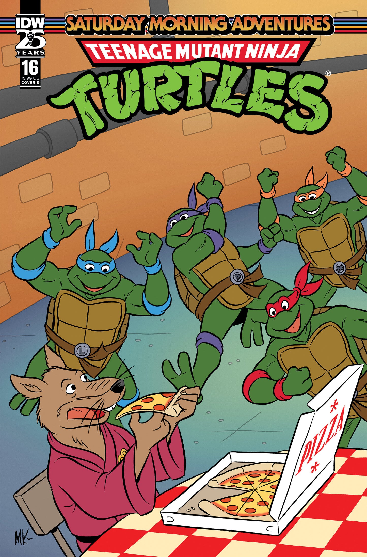 Teenage Mutant Ninja Turtles: Saturday Morning Adventures #16 Variant B (Kazaleh)  - Release Date: 8/28/24