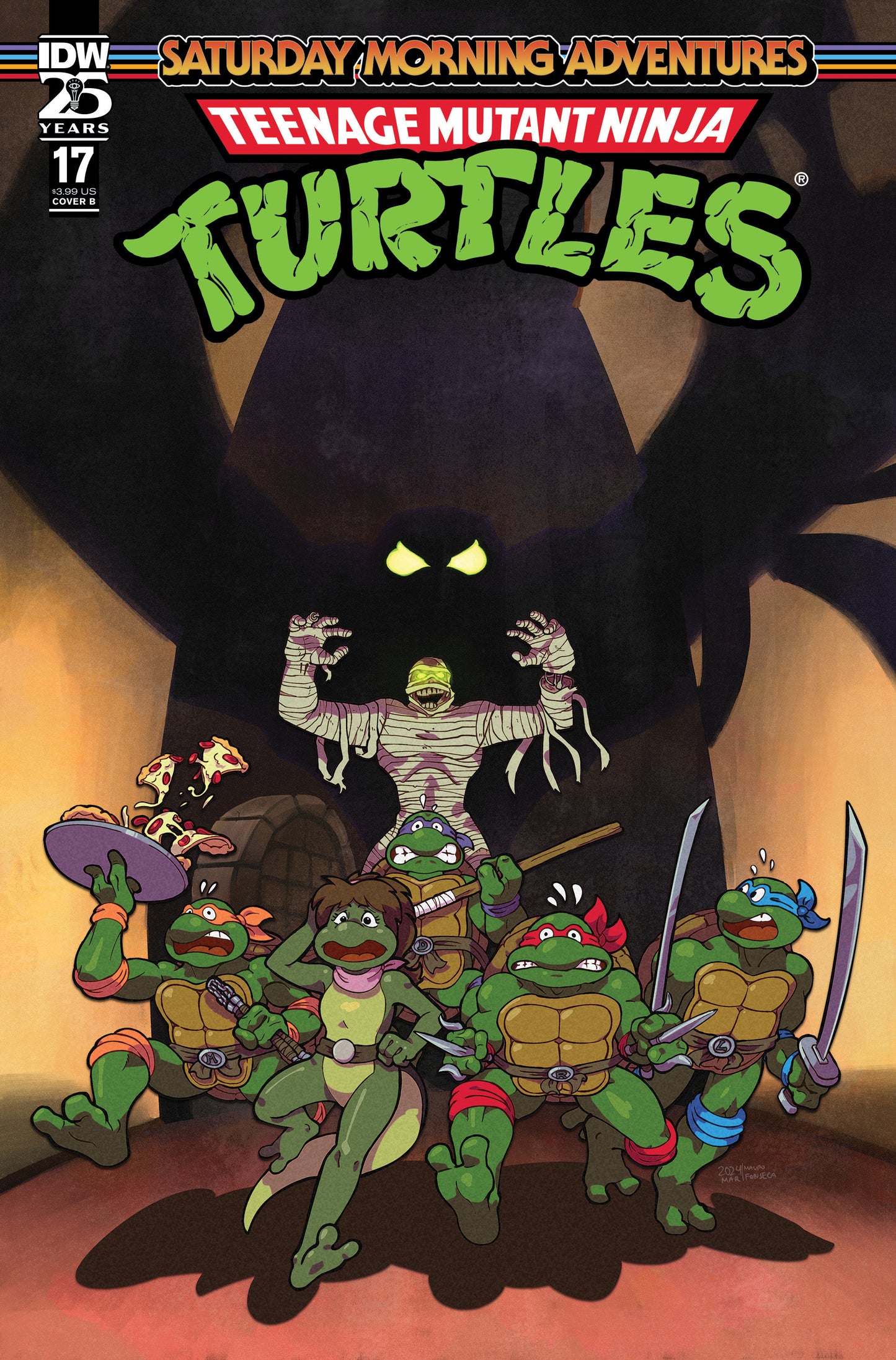 Teenage Mutant Ninja Turtles: Saturday Morning Adventures #17 Variant B (Fonseca)  - Release Date:  9/18/24