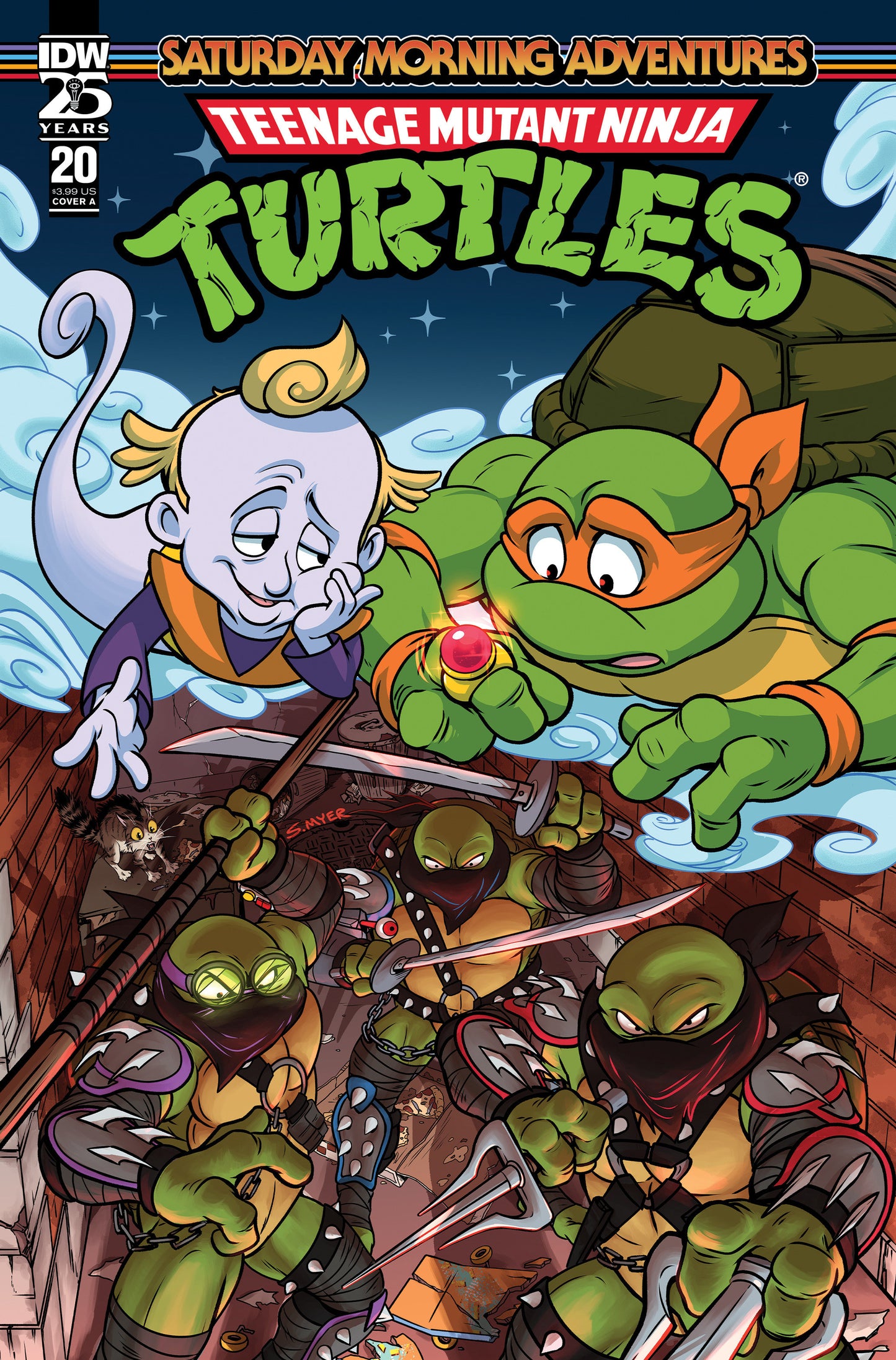 Teenage Mutant Ninja Turtles: Saturday Morning Adventures #20 Cover A (Myer)  - Release Date:  1/8/25