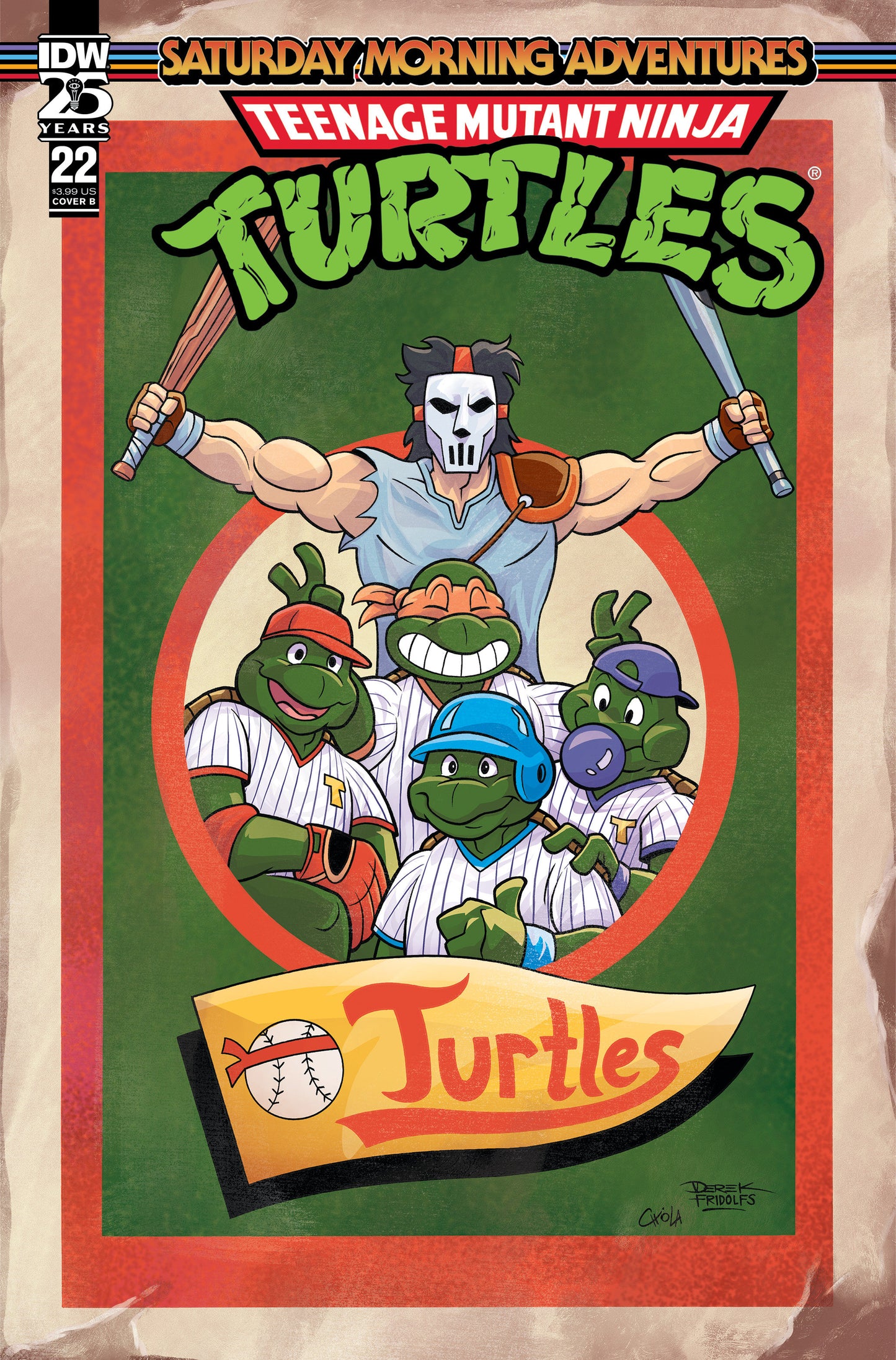 Teenage Mutant Ninja Turtles: Saturday Morning Adventures #22 Variant B (Fridolfs)  - Release Date:  2/26/25