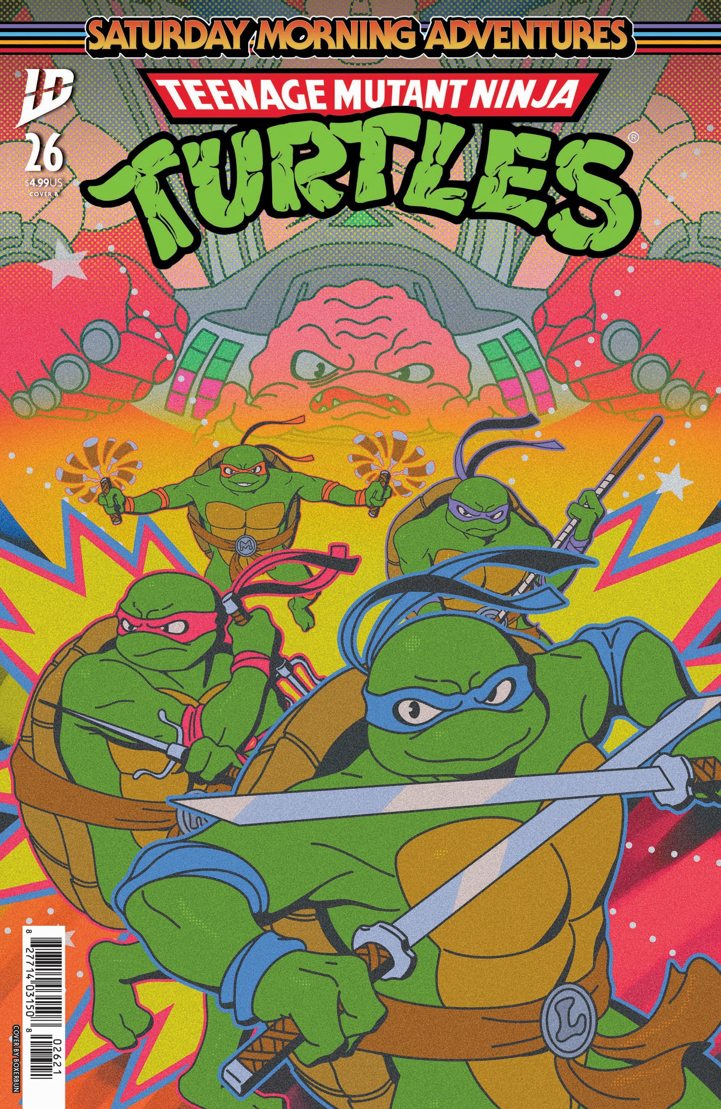 Teenage Mutant Ninja Turtles: Saturday Morning Adventures #26 Variant B (Boxerbun)  - Release Date:  6/25/25
