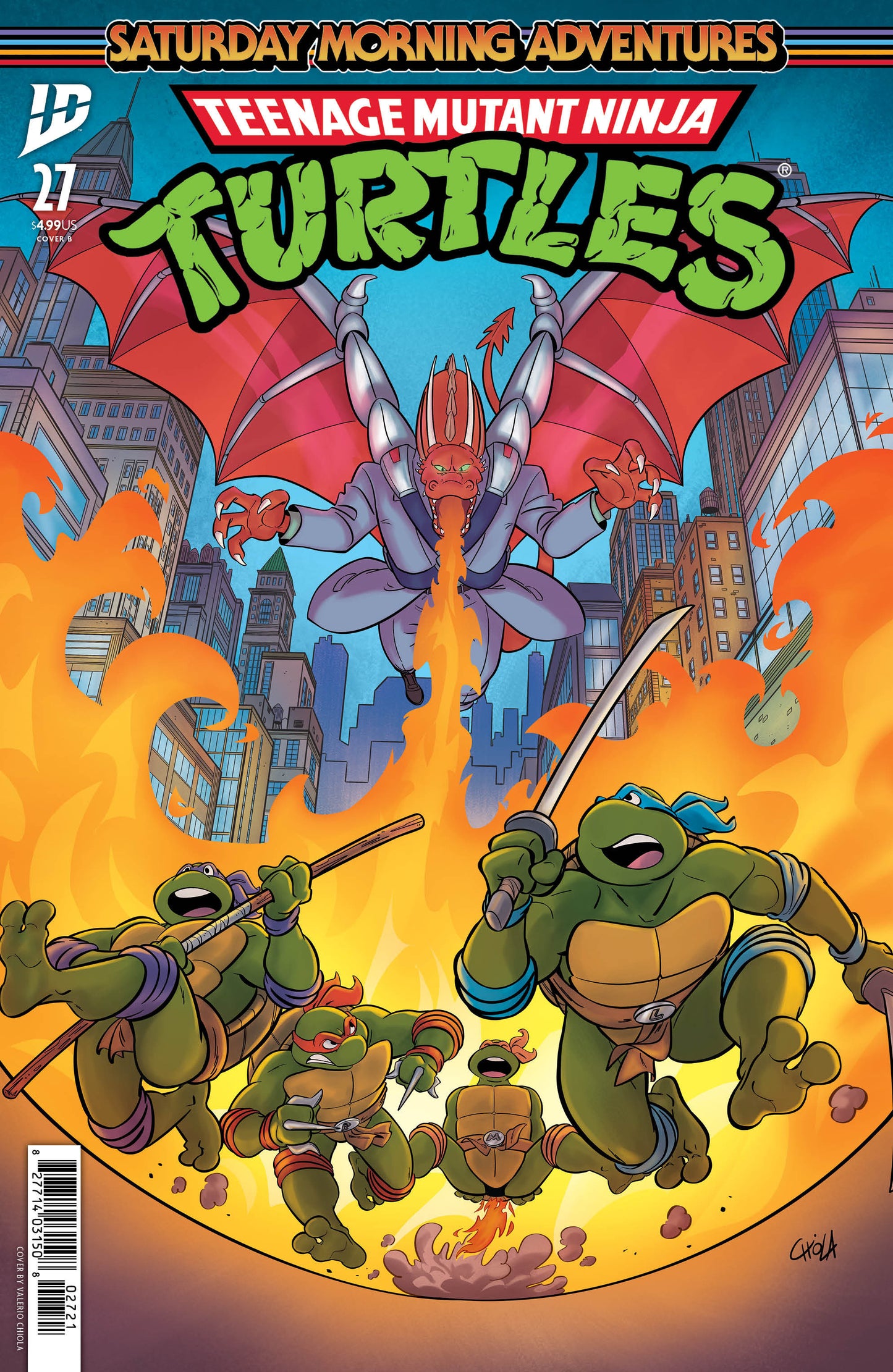 Teenage Mutant Ninja Turtles: Saturday Morning Adventures #27 Variant B (Chiola ) - ISBN: 82771403150802721 - Release Date:  7/23/25