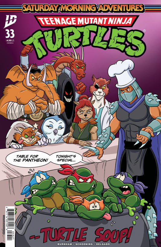 Teenage Mutant Ninja Turtles: Saturday Morning Adventures #33 Variant B (Hazouri) ISBN: 82771403150803321 - Release Date: 1/28/26