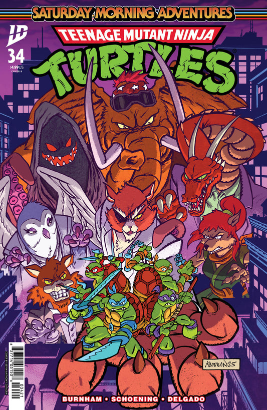 Teenage Mutant Ninja Turtles: Saturday Morning Adventures #34 Variant B (Catalan) ISBN: 82771403150803421 - Release Date: 2/25/26