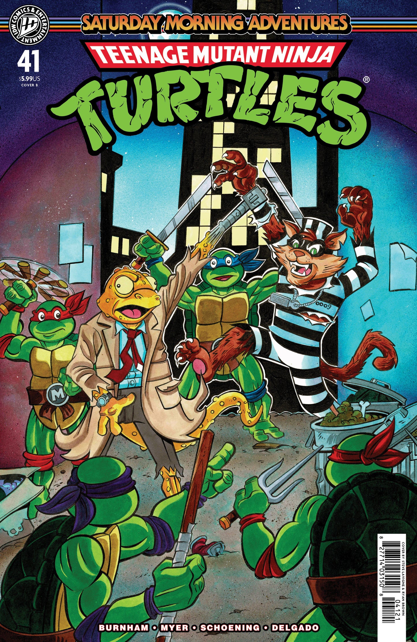 Teenage Mutant Ninja Turtles: Saturday Morning Adventures #41 Variant B (Lavigne) ISBN: 82771403150804121 - FOC DATE: 8/16/26  - Release Date: 9/23/26