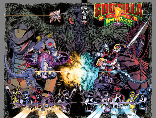 Godzilla Vs. The Mighty Morphin Power Rangers II #5 Variant B (Sanchez)  - Release Date:  9/11/24