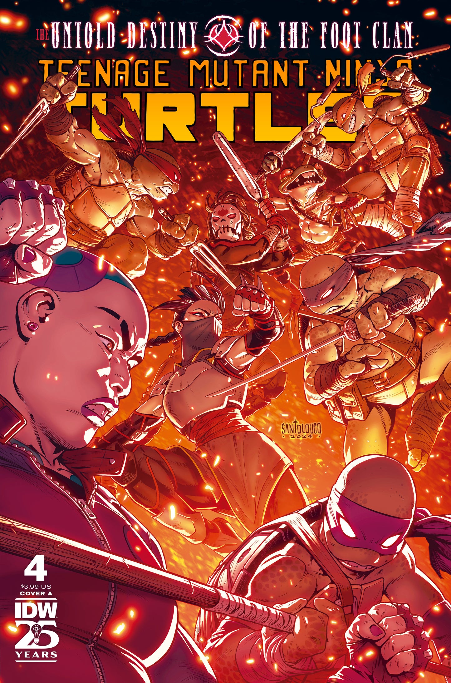 Teenage Mutant Ninja Turtles: The Untold Destiny of the Foot Clan #4 Cover A (Santolouco) - Release Date:  6/19/24