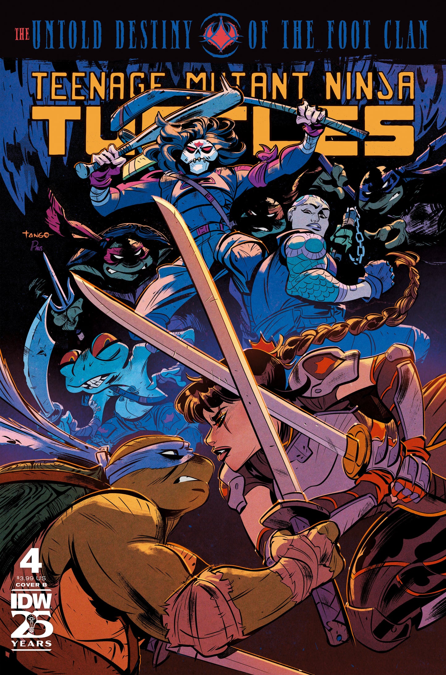 Teenage Mutant Ninja Turtles: The Untold Destiny of the Foot Clan #4 Variant B (Tango) - Release Date:  6/19/24