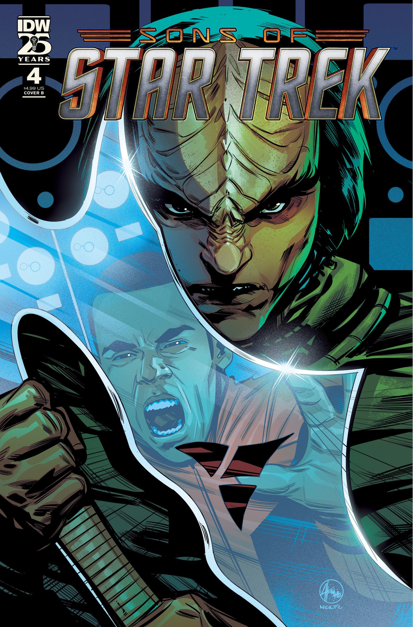 Star Trek: Sons of Star Trek #4 Variant B (Hernandez) - Release Date:  7/3/24