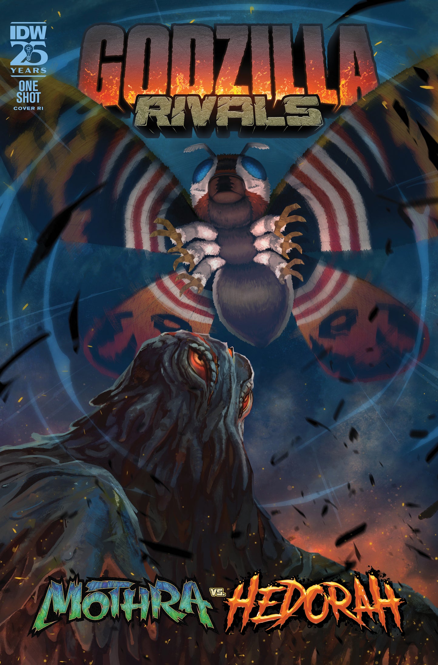 1:10 Godzilla Rivals: Mothra Vs. Hedorah Variant RI (10) (Pitre-Durocher) - Release Date:  6/5/24