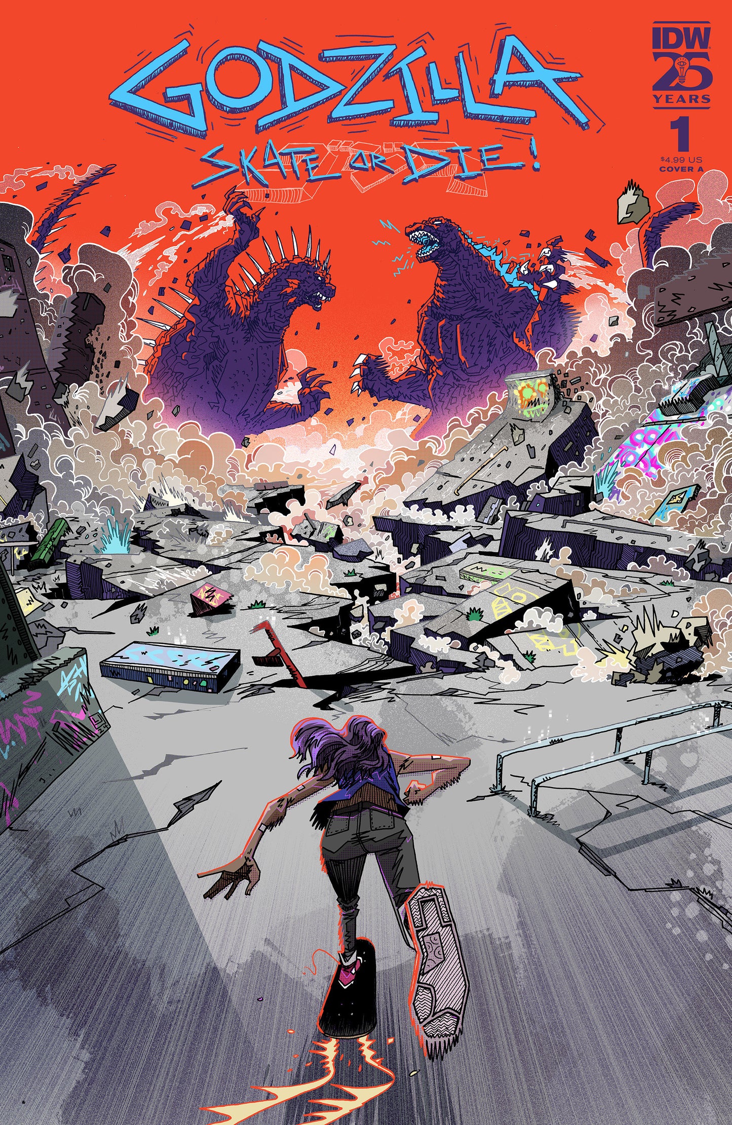 Godzilla: Skate or Die #3 Cover A (Joyce)  - Release Date: 9/4/24