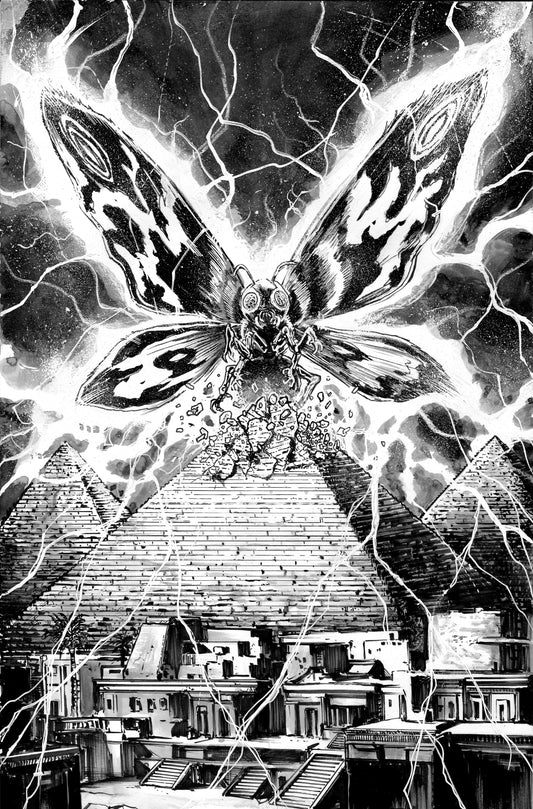 1:10 Godzilla: Here There Be Dragons II--Sons of Giants #3 Variant RI (10) (Smith B&W  Full Art) Releases: 9/11/24