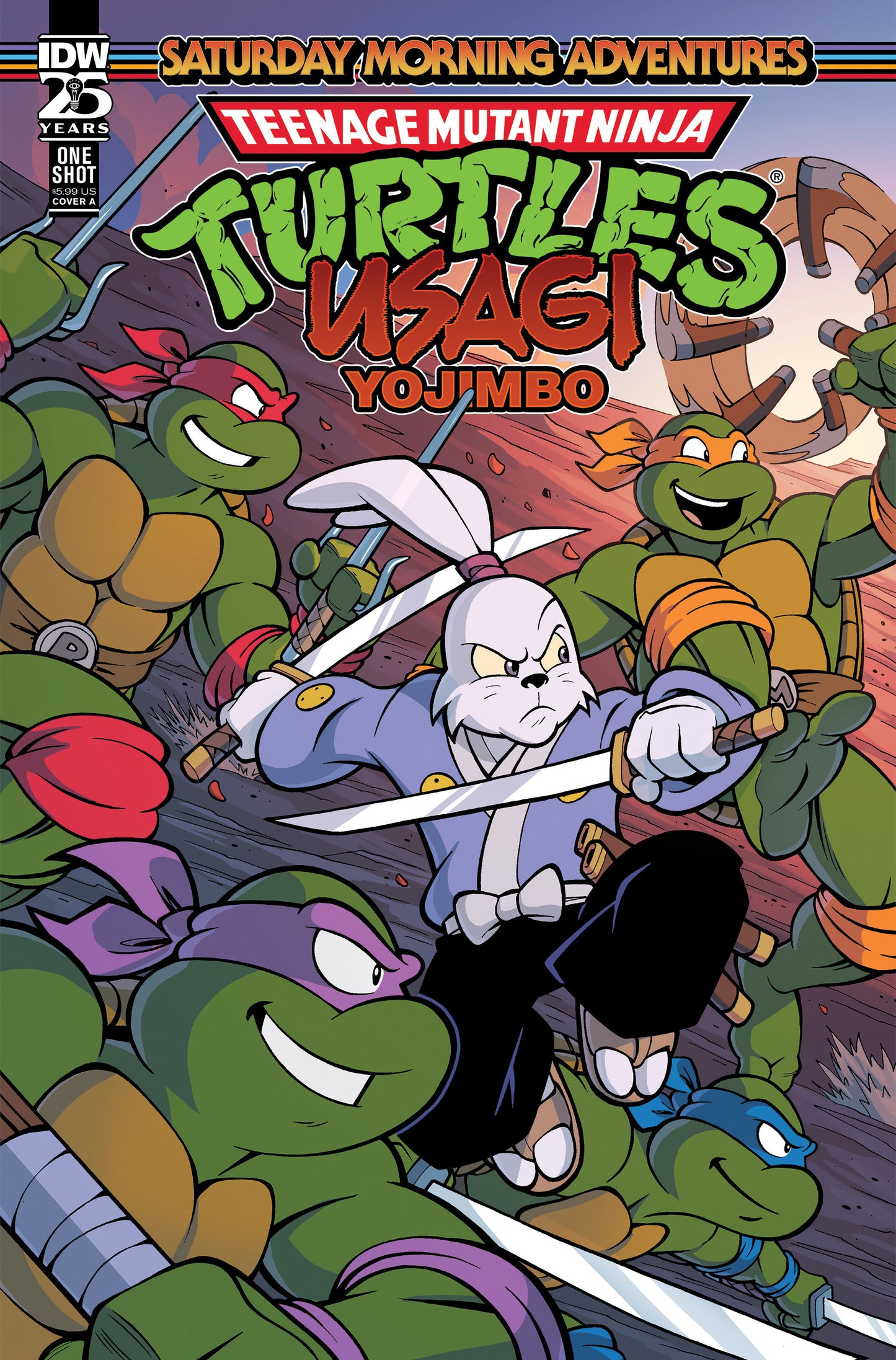 Teenage Mutant Ninja Turtles/Usagi Yojimbo: Saturday Morning Adventures Cover A (Lawrence) - Release Date:  6/12/24