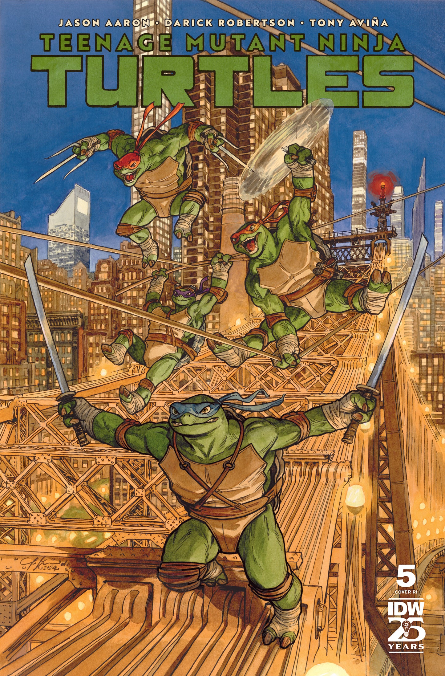 1:100 Teenage Mutant Ninja Turtles (2024) #5 Variant RI (100) (Guarnido)  - Release Date:  12/18/24