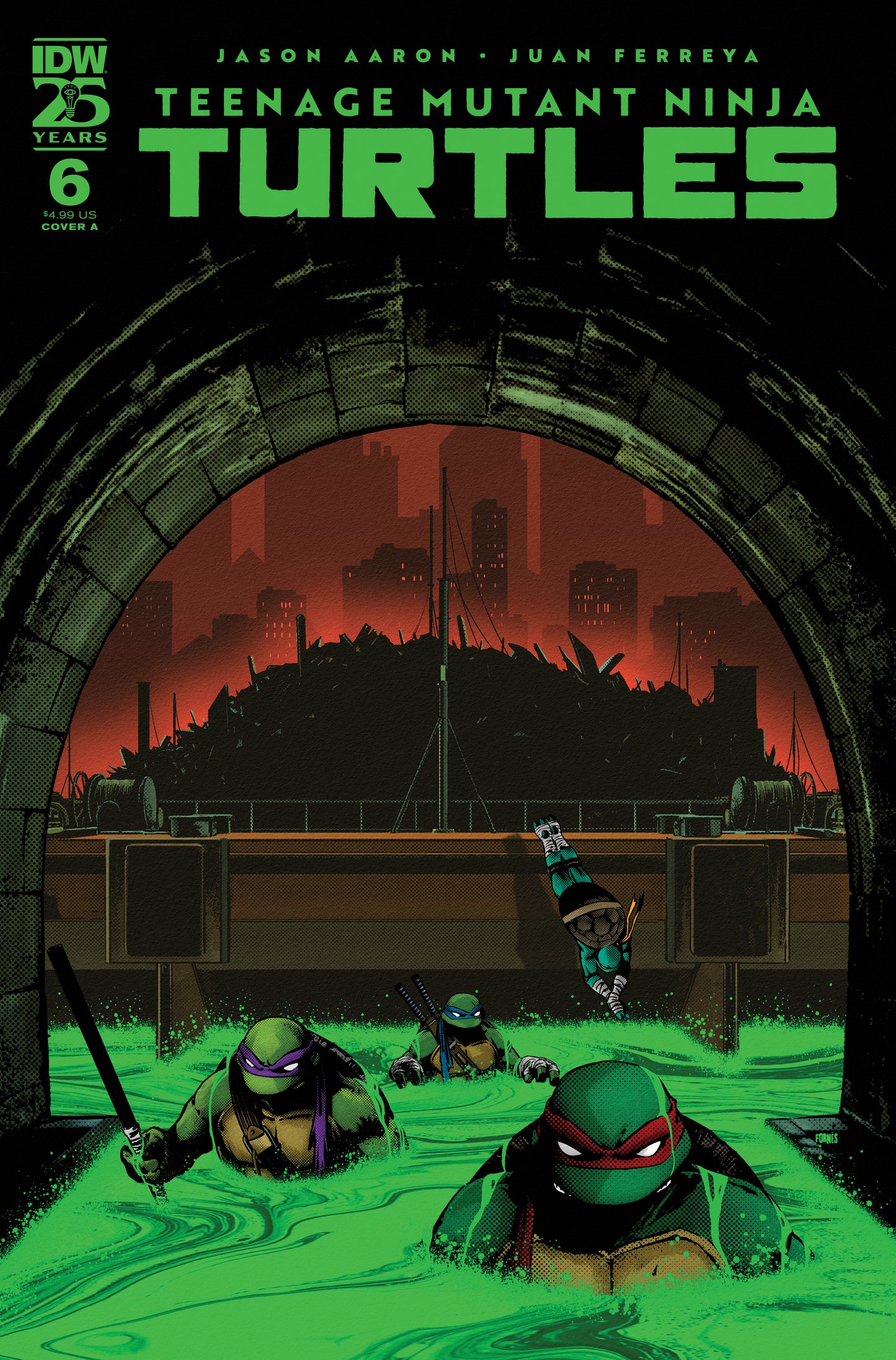 Teenage Mutant Ninja Turtles #6 Cover A (Fornés)  - Release Date:  1/29/25