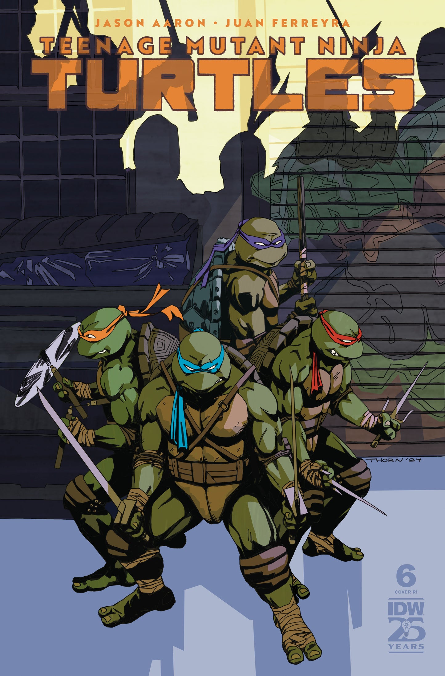 1:10 Teenage Mutant Ninja Turtles #6 Variant RI (10) (Thorn)  - Release Date:  1/29/25