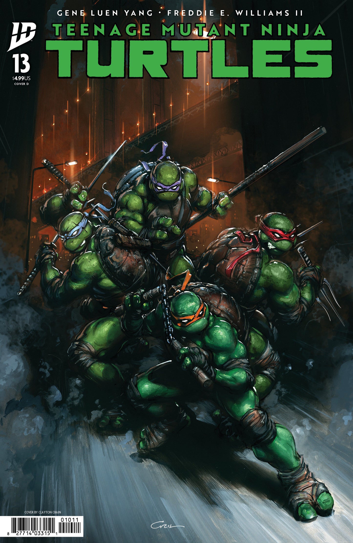 Teenage Mutant Ninja Turtles #13 Variant D (Crain) ISBN: 82771403315101341 - Release Date: 12/10/25