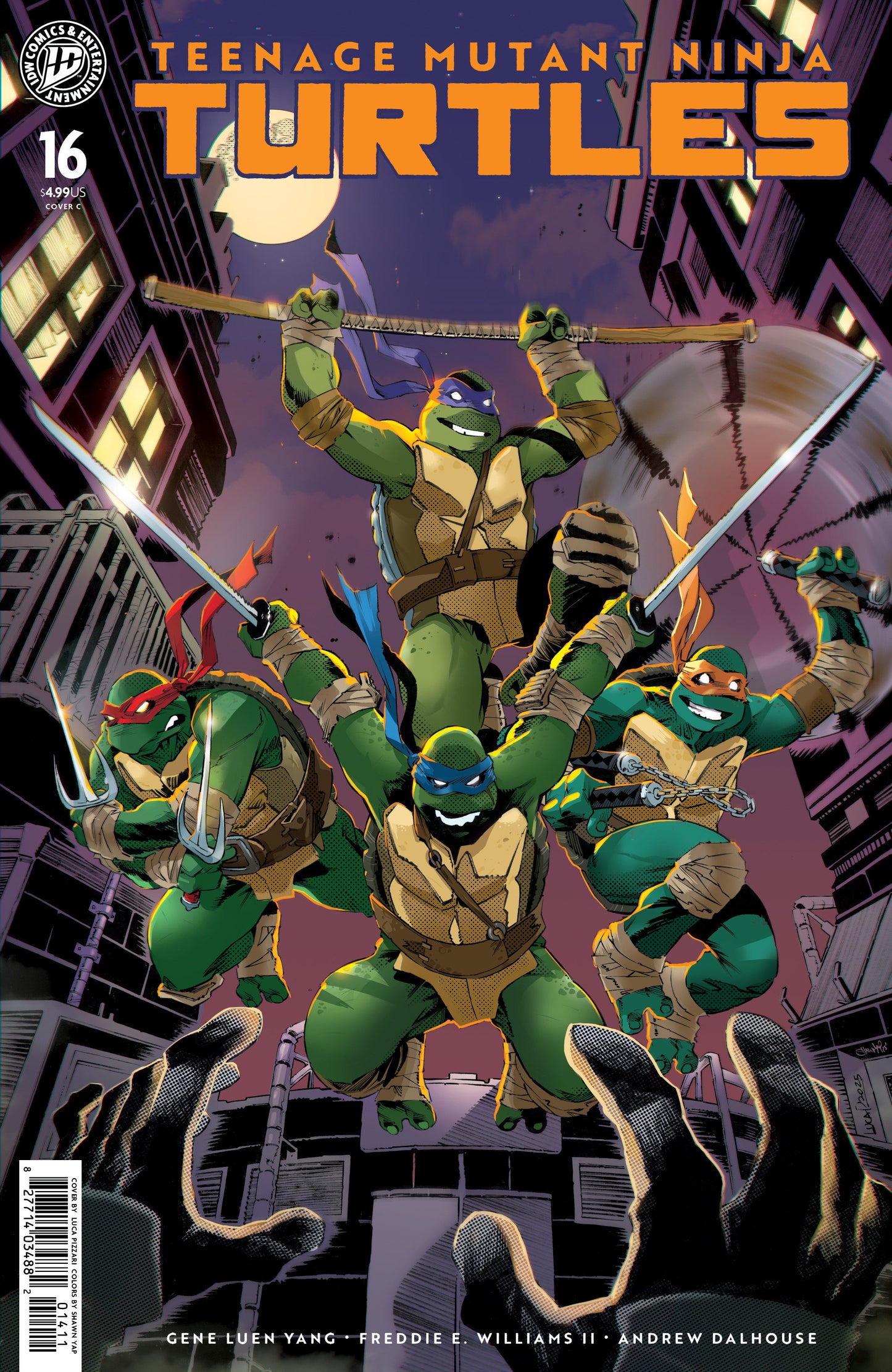 Teenage Mutant Ninja Turtles #16 Variant C (Pizzari) ISBN: 82771403315101631 - Release Date: 3/11/26
