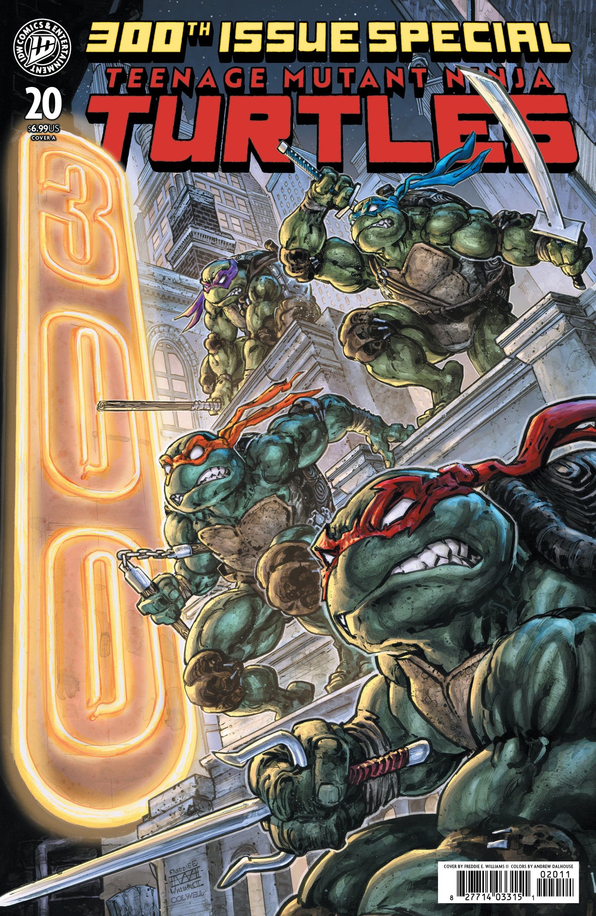 Teenage Mutant Ninja Turtles #20: 300th Issue Special Cover A (Williams II) ISBN: 82771403315102011 - FOC DATE: 5/31/26  - Release Date: 7/22/26