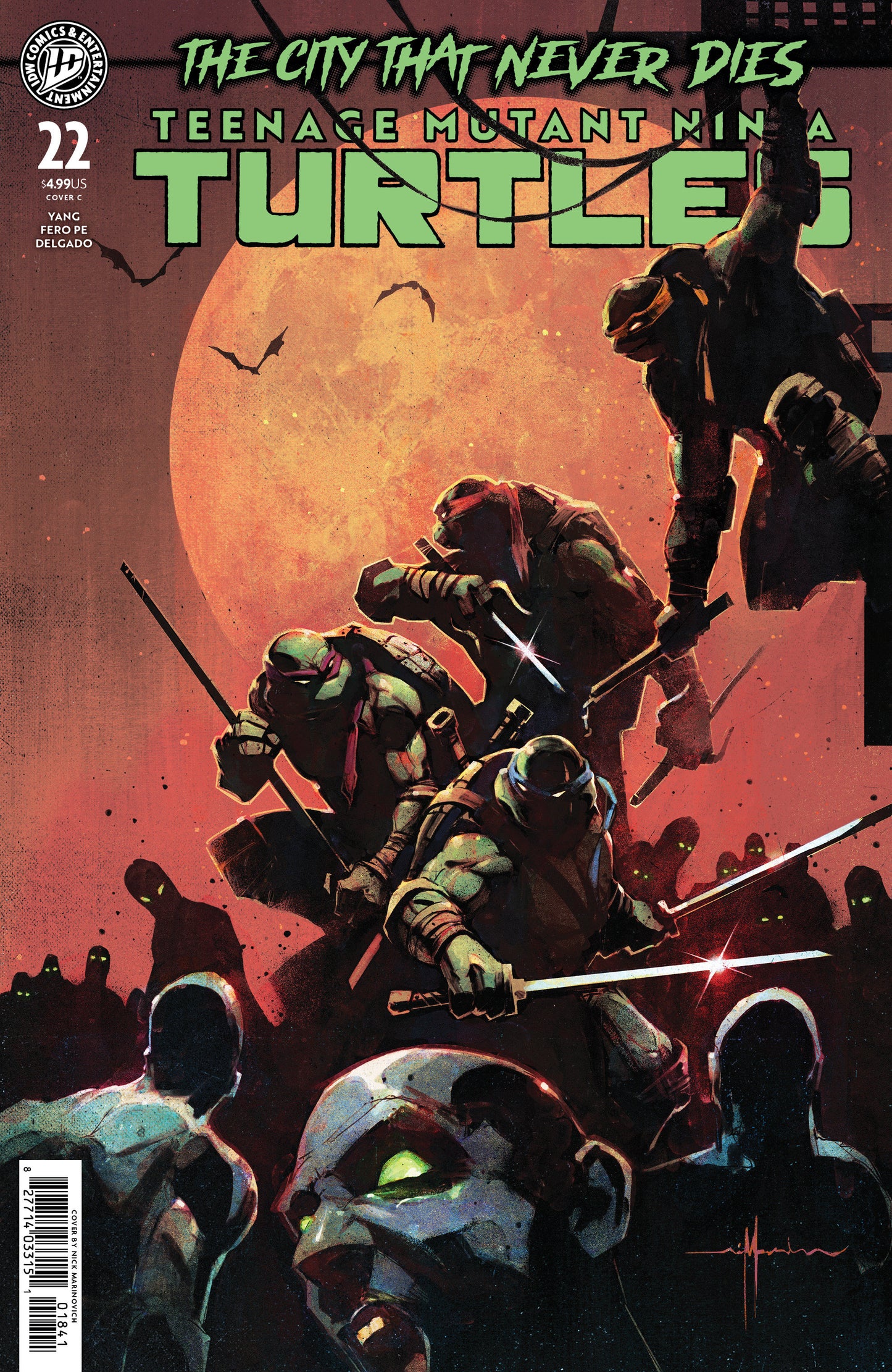 Teenage Mutant Ninja Turtles #22 Variant C (Marinkovich) ISBN: 82771403315102231 - FOC DATE: 8/9/26  - Release Date: 9/16/26