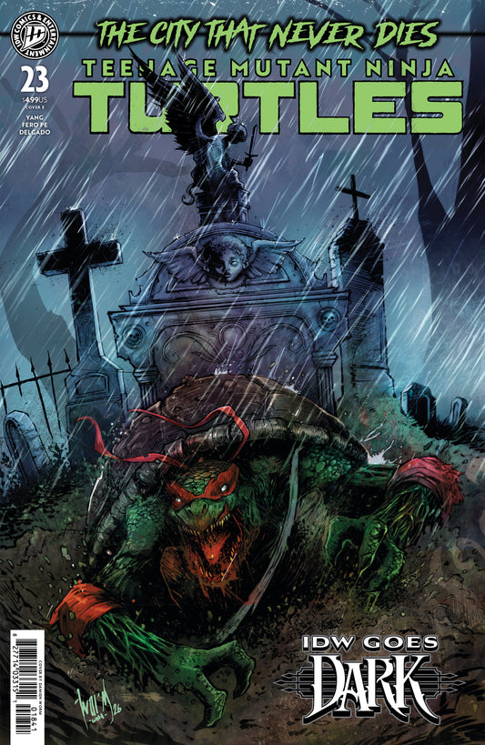Teenage Mutant Ninja Turtles #23 Variant E (Damien Worm IDW Goes Dark Variant) ISBN: 82771403315102351 - FOC DATE: 9/6/26  - Release Date: 10/14/26