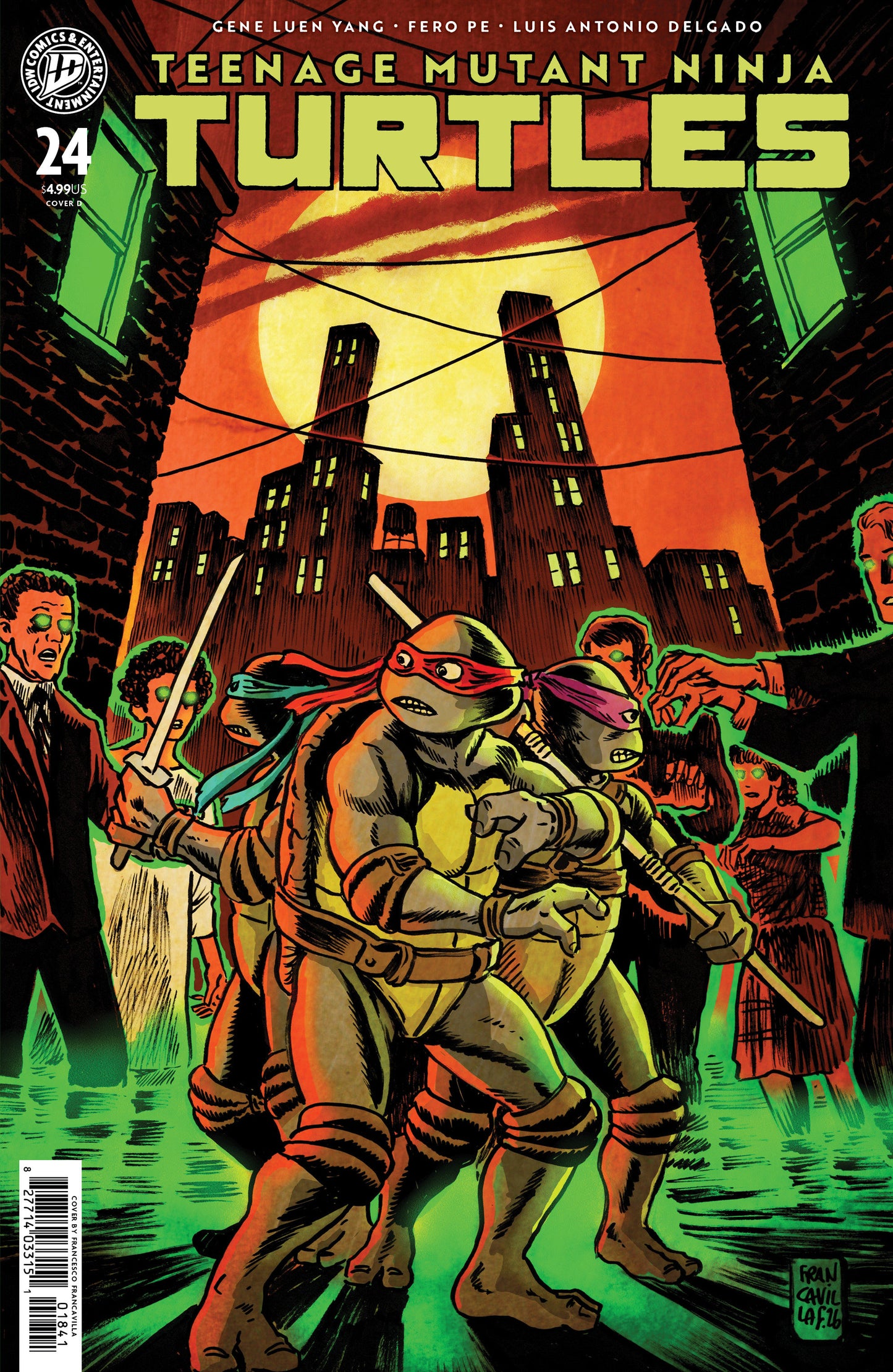 Teenage Mutant Ninja Turtles #24 Variant D (Francavilla) ISBN: 82771403315102441 - FOC DATE: 10/4/26  - Release Date: 11/11/26