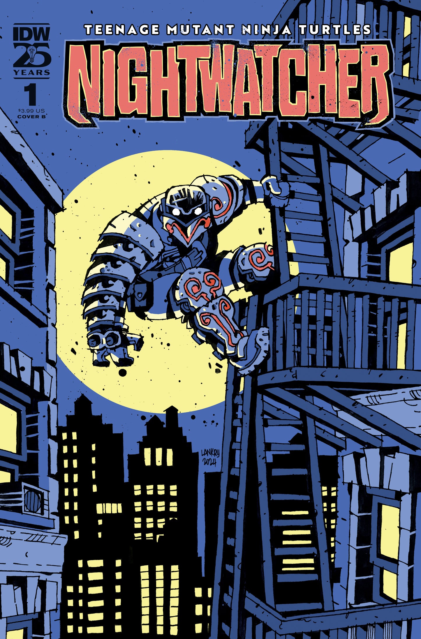 Teenage Mutant Ninja Turtles: Nightwatcher #1 Variant B (Lankry) -Releases: 8/14/24