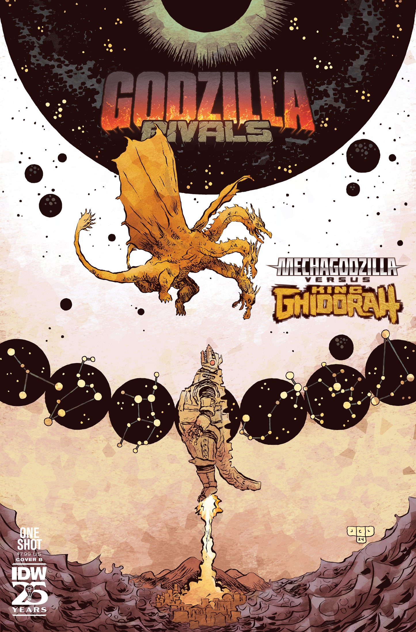 Godzilla Rivals: Mechagodzilla Vs. King Ghidorah Variant B (Lonergan)  - Release Date:  10/2/24