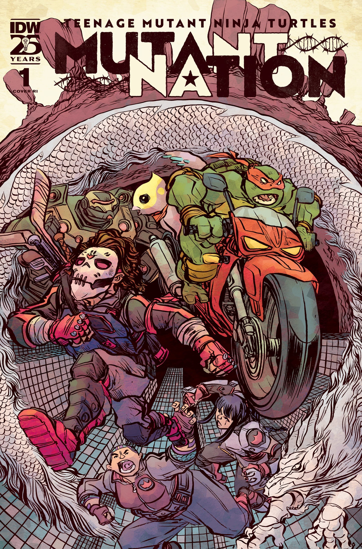 1:10 Teenage Mutant Ninja Turtles: Mutant Nation #1 Variant RI (10) (Lonergan) Releases: 9/18/24