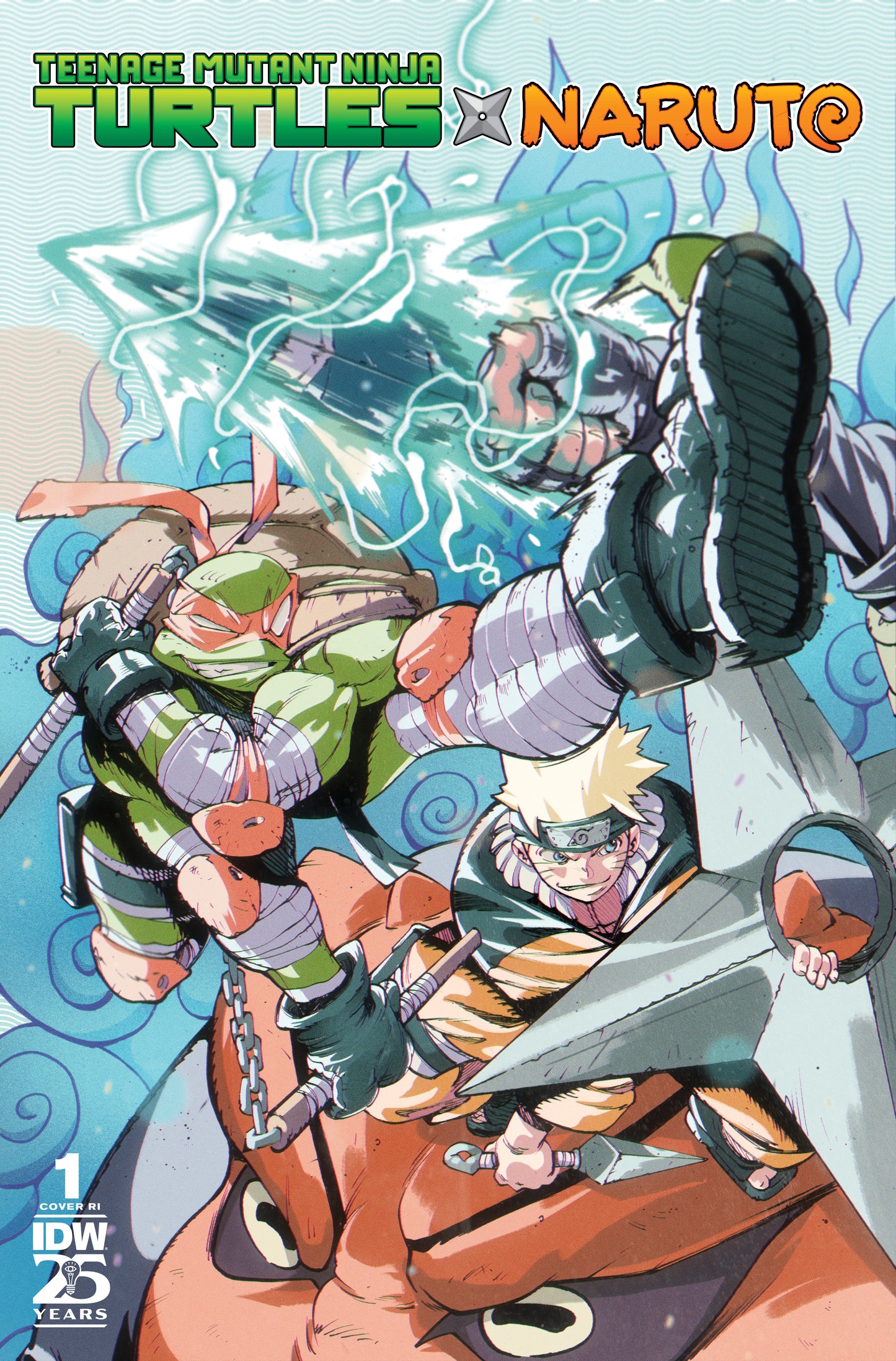 1:75 Teenage Mutant Ninja Turtles x Naruto #1 Variant RI (75) (Ortiz)  - Release Date:  11/13/24