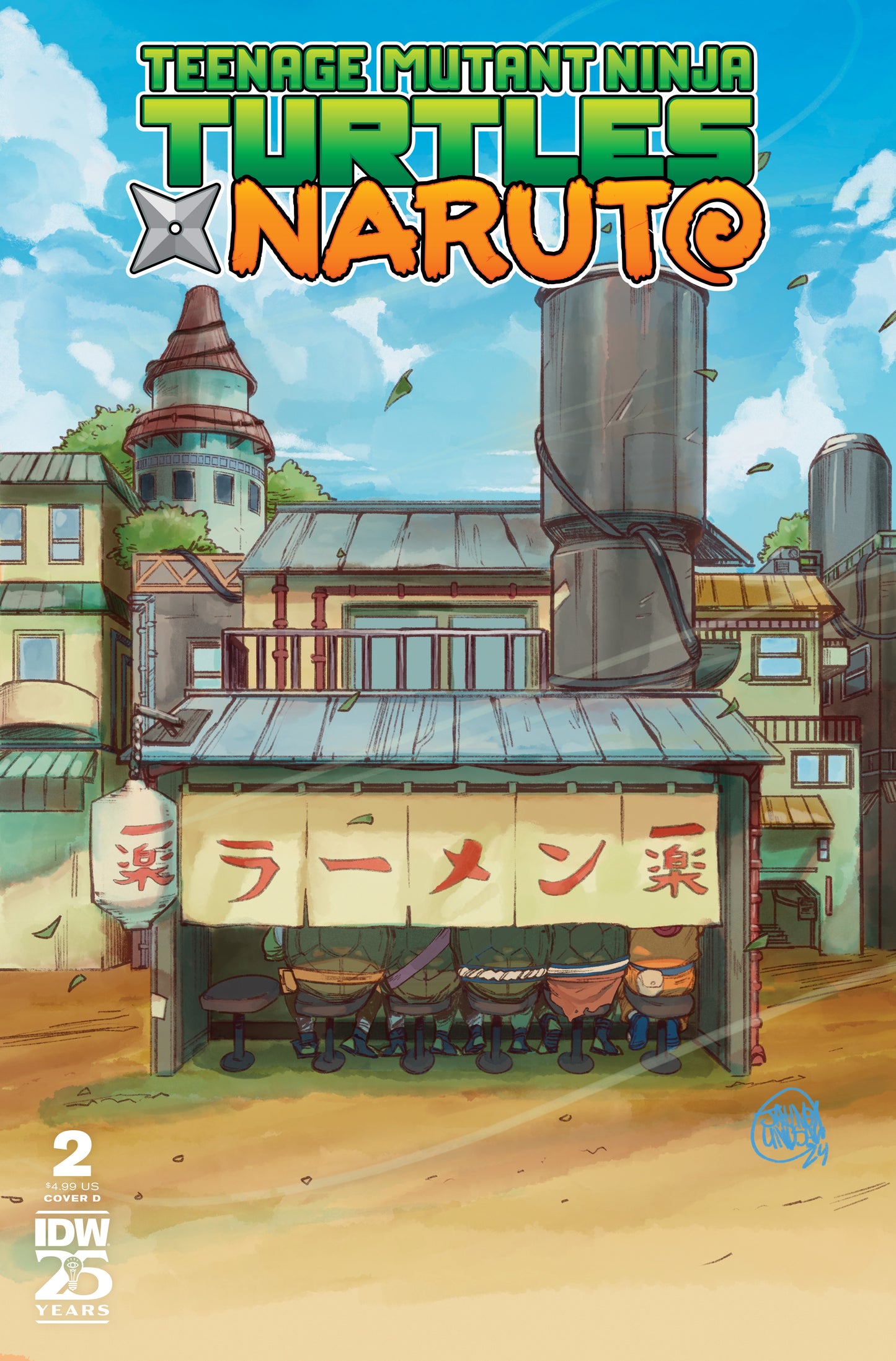 Teenage Mutant Ninja Turtles x Naruto #2 Variant D (Lindsay)  - Release Date:  1/15/25