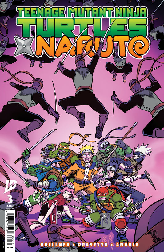 1:25 Teenage Mutant Ninja Turtles x Naruto #3 Variant RI (25) (Smith)  - Release Date:  3/19/25