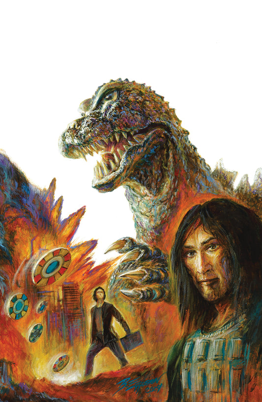 1:25 Godzilla: Heist #1 Variant RI (25) (Eggleton Full Art)  - Release Date:  2/19/25