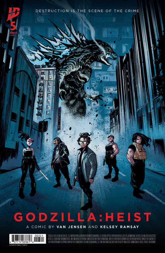 Godzilla: Heist #5 Variant B (Tunica Movie Poster Variant)  - Release Date:  7/2/25
