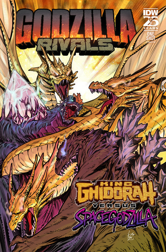 1:10 Godzilla Rivals: King Ghidorah Vs. SpaceGodzilla Variant RI (10) (Federici)  - Release Date:  11/20/24