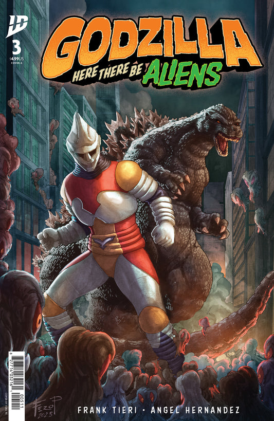 Godzilla: Here There Be Aliens #3 Cover A (Pe) - ISBN: 82771403419600311 - Release Date:  8/13/25