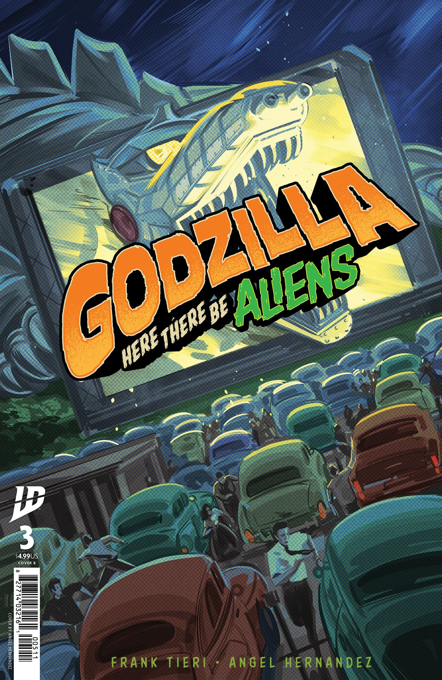 Godzilla: Here There Be Aliens #3 Variant B (Hernandez) - ISBN: 82771403419600321 - Release Date:  8/13/25