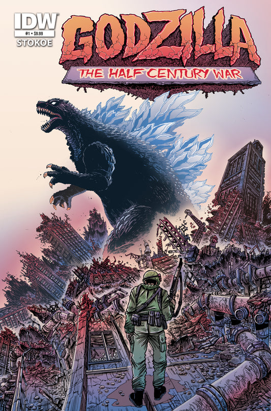 Godzilla 70th Anniversary Foil Classics: Godzilla: The Half-Century War #1 Cover A (Stokoe)  - Release Date:  6/25/25