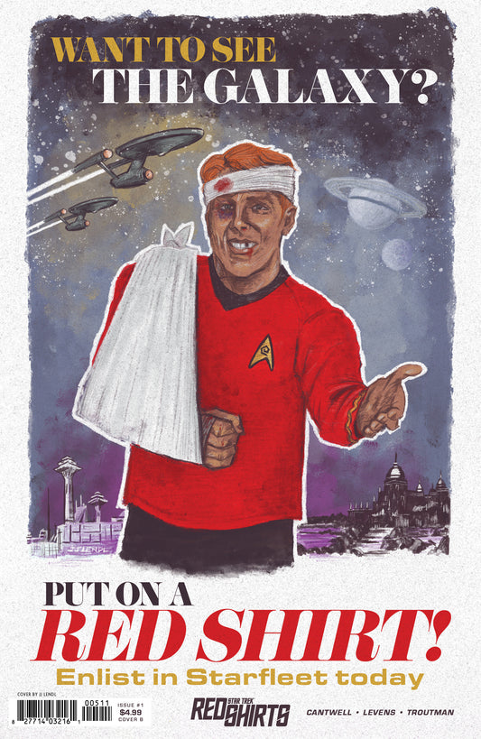 Star Trek: Red Shirts #1 Variant B (Lendl Federation Recruitment)  - Release Date:  7/16/25