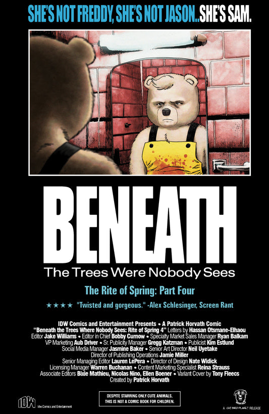 Beneath the Trees Where Nobody Sees: Rite of Spring #4 Variant B (Fleecs Movie Homage Cover) ISBN: 82771403432500421 - Release Date: 11/12/25