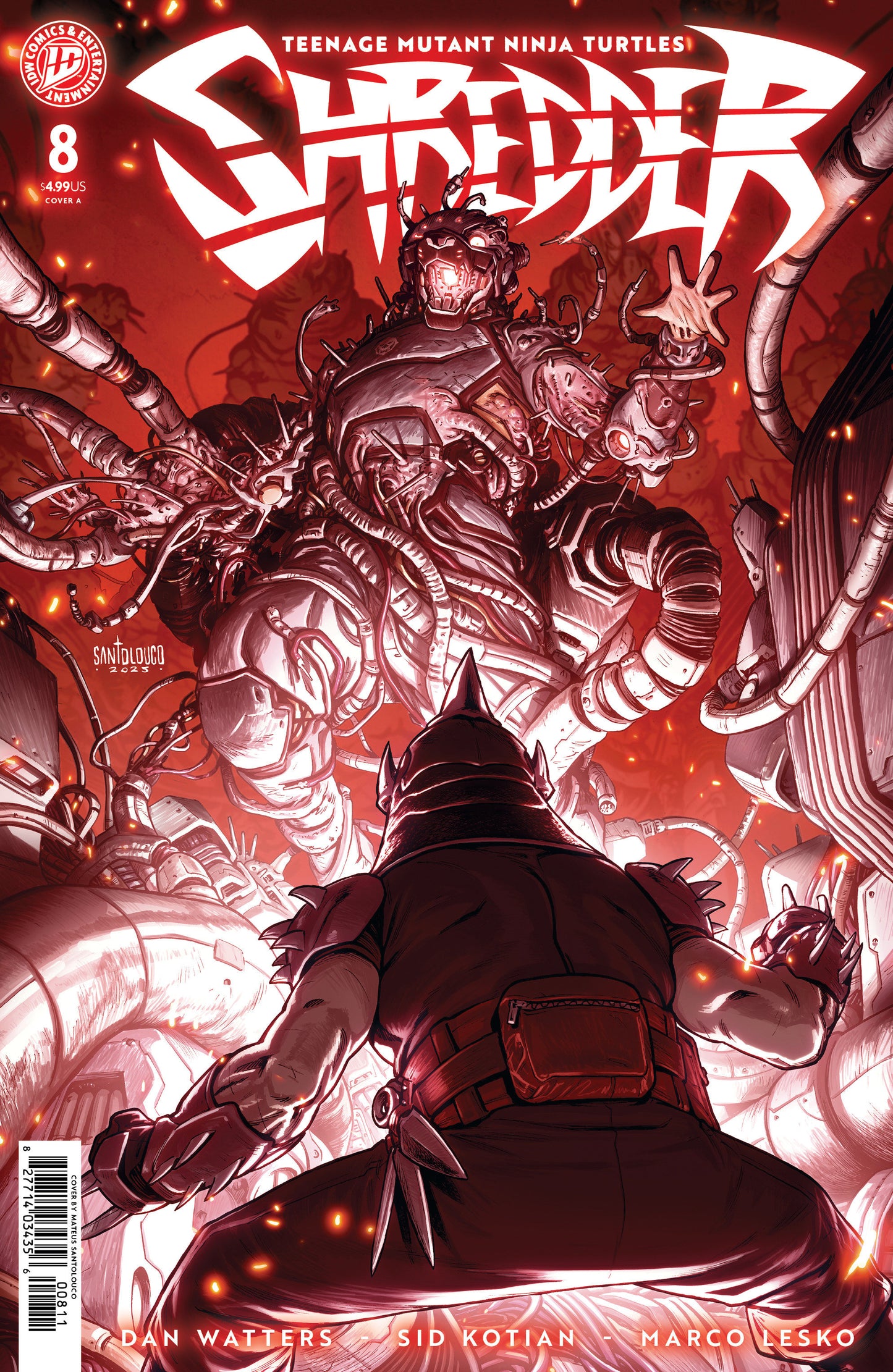 Teenage Mutant Ninja Turtles: Shredder #8 Cover A (Santolouco) ISBN: 82771403435600811 - FOC DATE: 4/12/26  - Release Date: 5/20/26