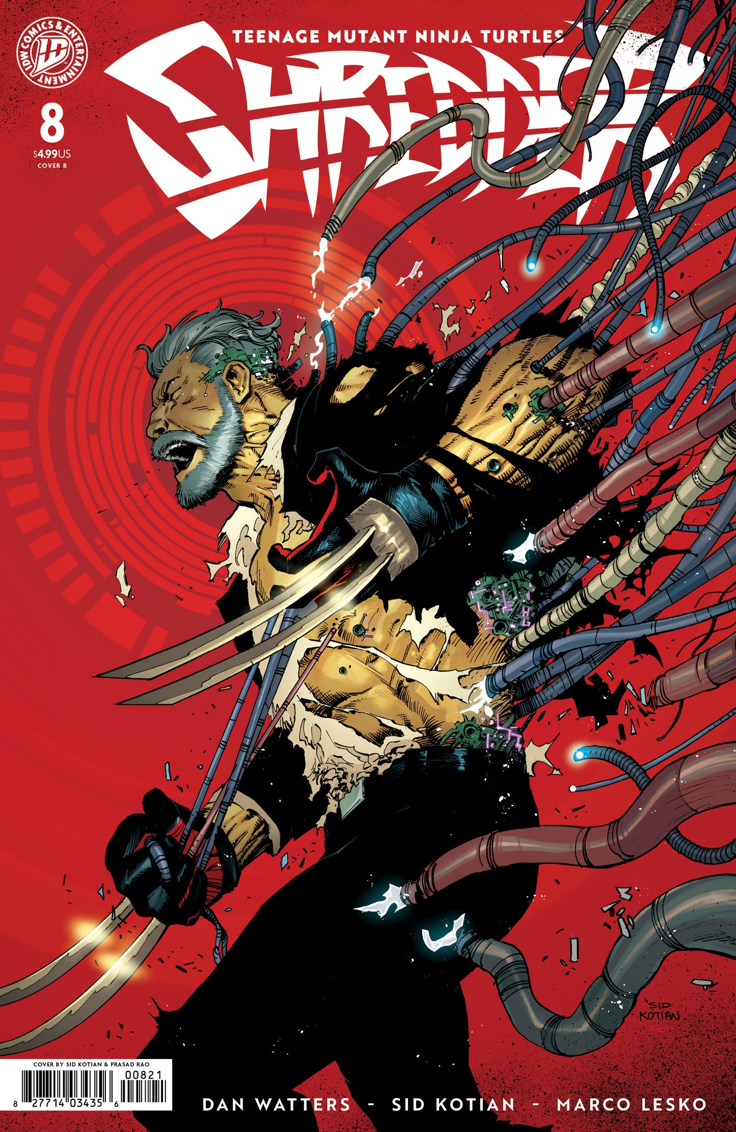 Teenage Mutant Ninja Turtles: Shredder #8 Variant B (Kotian) ISBN: 82771403435600821 - FOC DATE: 4/12/26  - Release Date: 5/20/26