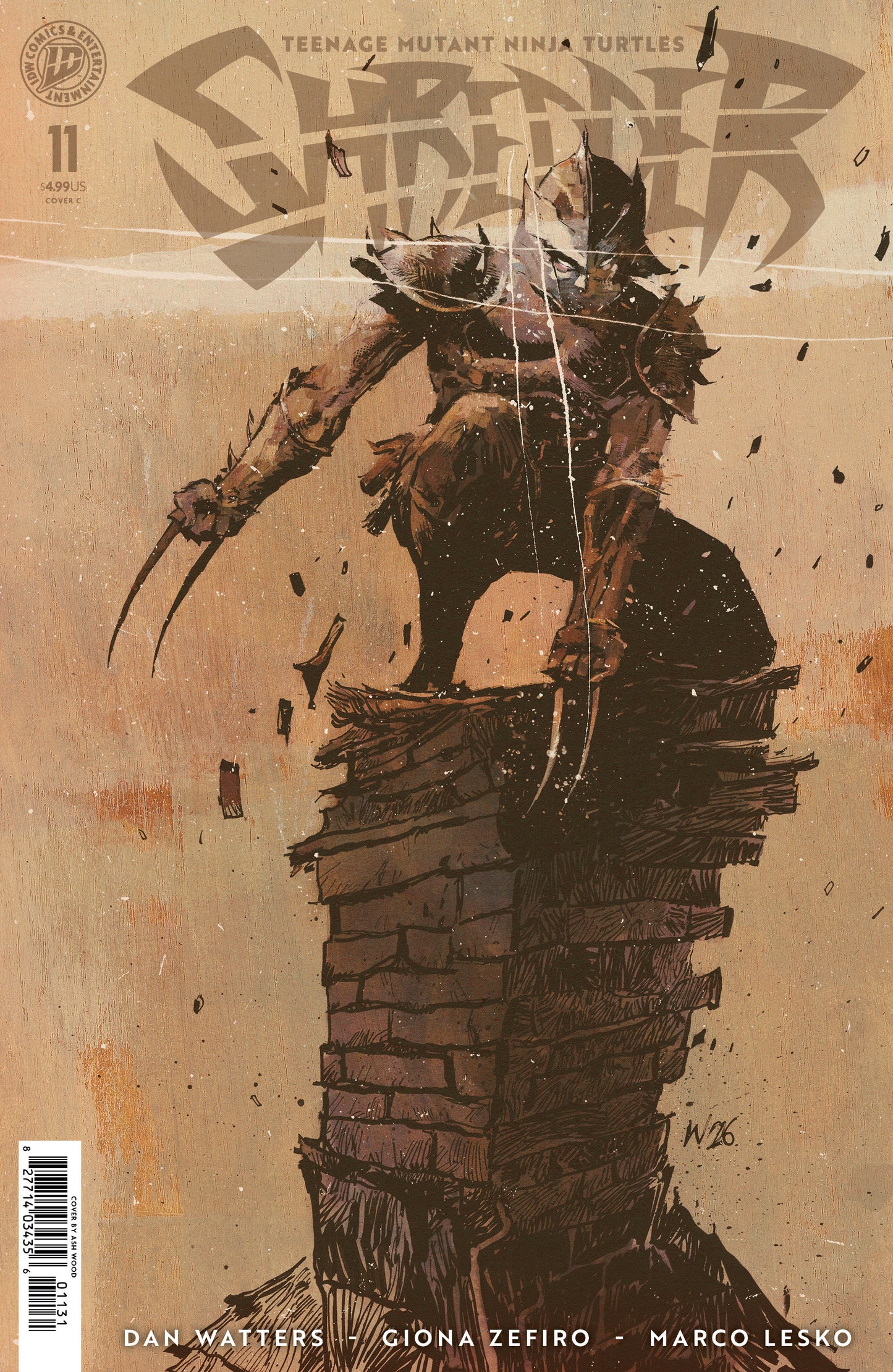 Teenage Mutant Ninja Turtles: Shredder #11 Variant C (Wood) ISBN: 82771403435601131 - FOC DATE: 7/12/26  - Release Date: 8/19/26