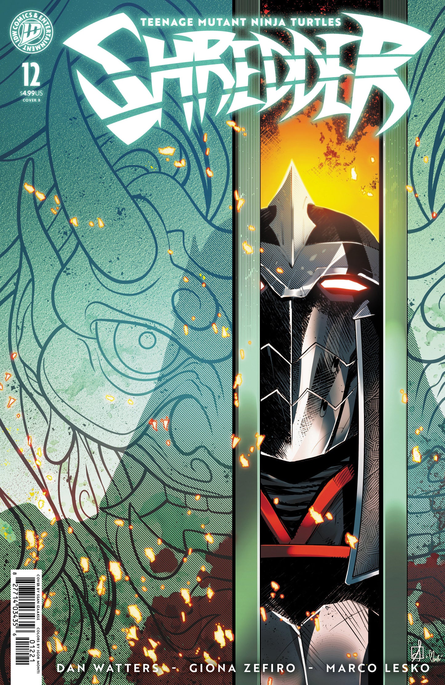 Teenage Mutant Ninja Turtles: Shredder #12 Variant B (Izaakse) ISBN: 82771403435601221 - FOC DATE: 8/9/26  - Release Date: 9/16/26