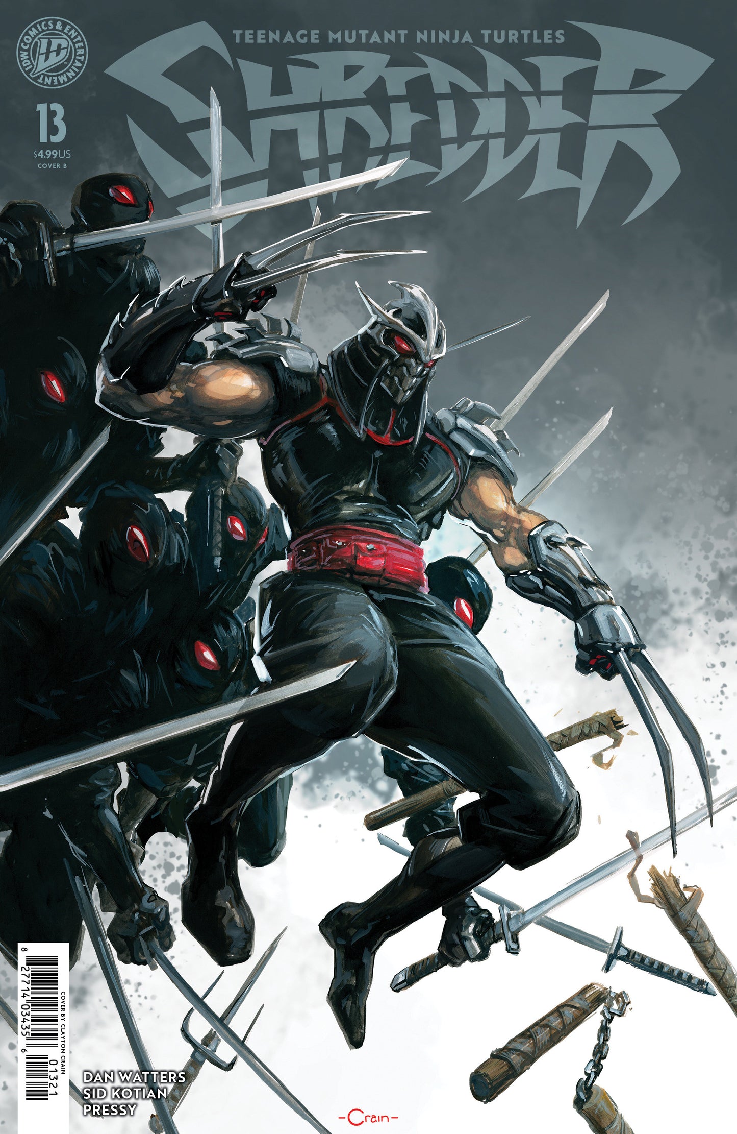 Teenage Mutant Ninja Turtles: Shredder #13 Variant B (Crain) ISBN: 82771403435601321 - FOC DATE: 9/20/26  - Release Date: 10/28/26