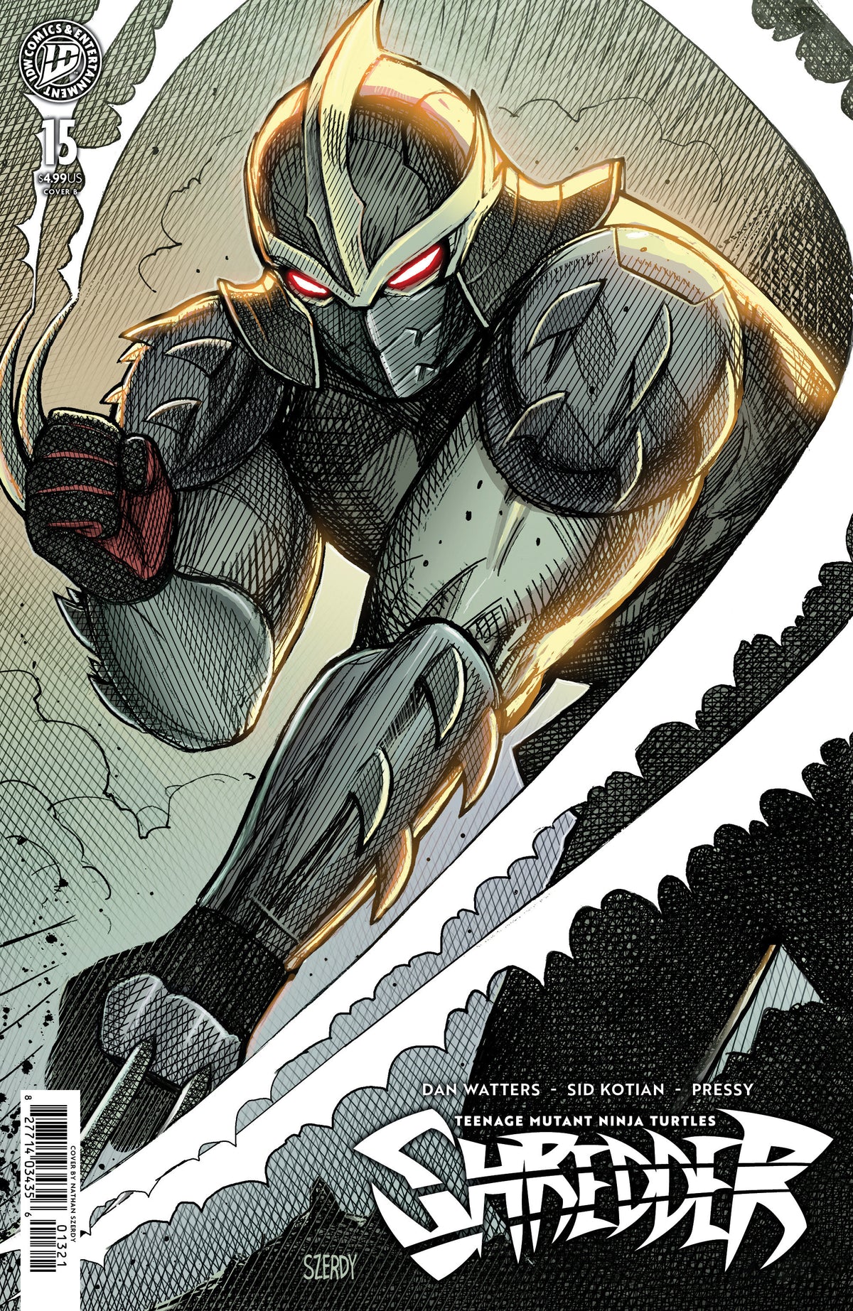 Teenage Mutant Ninja Turtles: Shredder #15 Variant B (Szerdy) ISBN: 82771403435601521 - FOC DATE: 11/8/26  - Release Date: 12/23/26