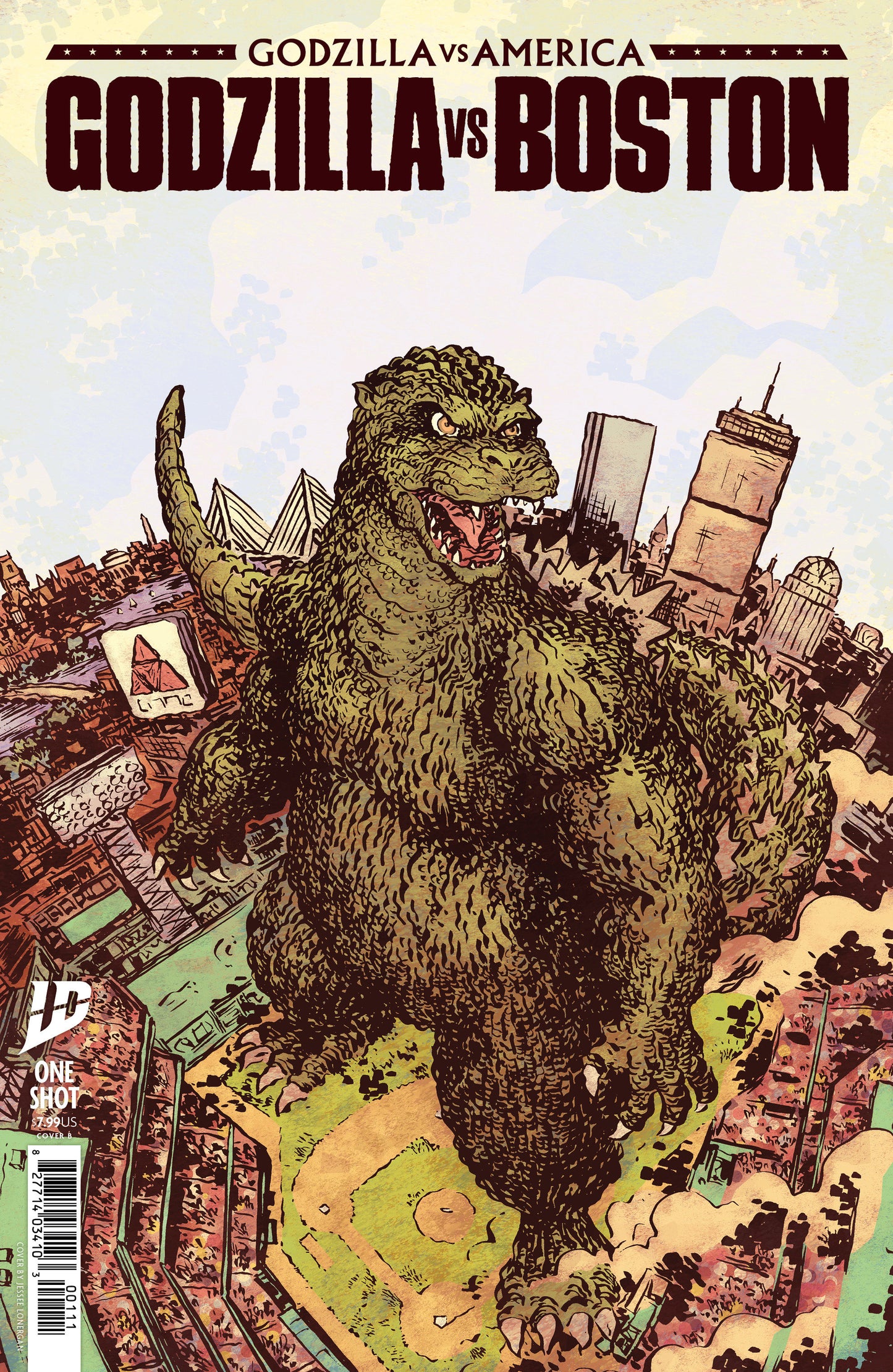 Godzilla Vs. America: Boston Variant B (Lonergan) - ISBN: 82771403440000121 - Release Date:  7/30/25